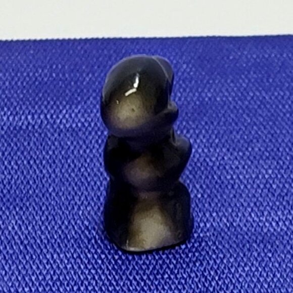 Miniature Porcelain Poodle Dog Micro Figurine 1 Inch Knick Knack Circa 1950s - Picture 4 of 6